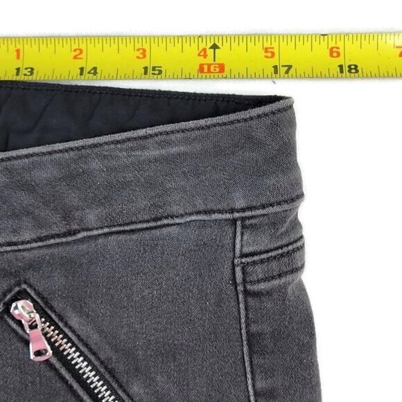 Paige Jeans Size 32 34X28 Faded Black Dover Ankle Zip Zipper Pockets Stretch USA - Picture 8 of 12